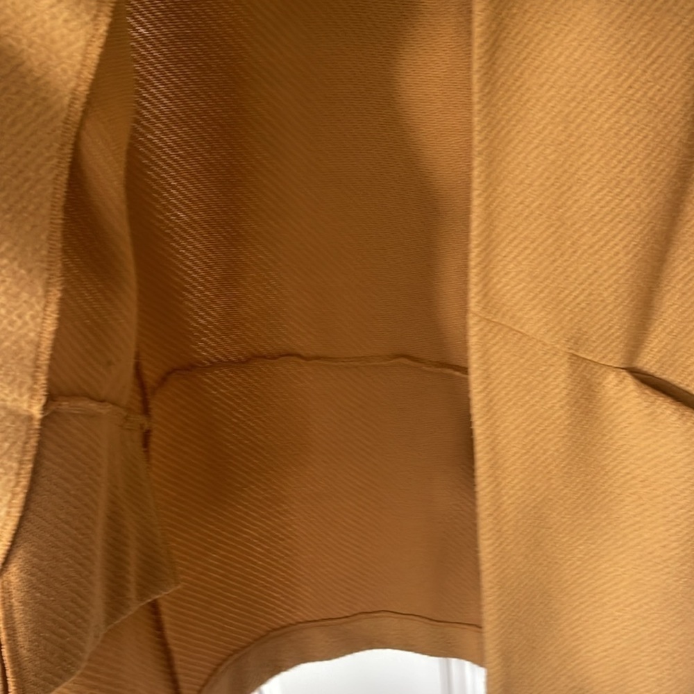 Express Yellow Mustard Open Cardigann duster size pea coat small petite SP - Picture 4 of 11